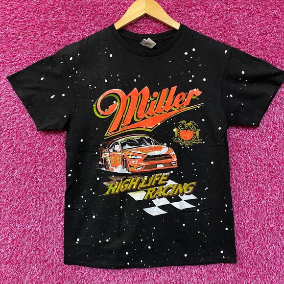 Junkfood Miller HighLife Racing Graphic Design T-Shirt Small - Picture 1 of 4